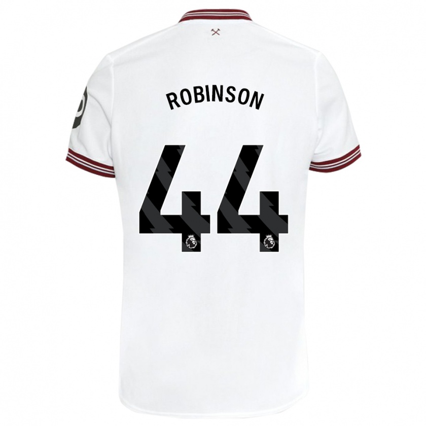 Kandiny Homme Maillot Junior Robinson #44 Blanc Tenues Extérieur 2023/24 T-Shirt