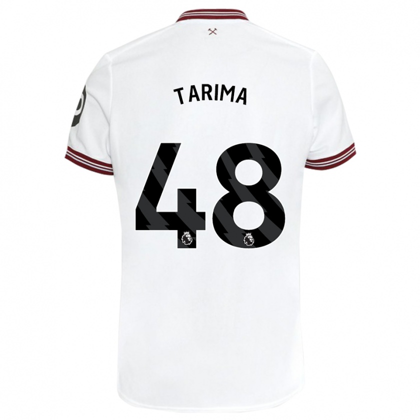 Kandiny Homme Maillot Sean Tarima #48 Blanc Tenues Extérieur 2023/24 T-Shirt