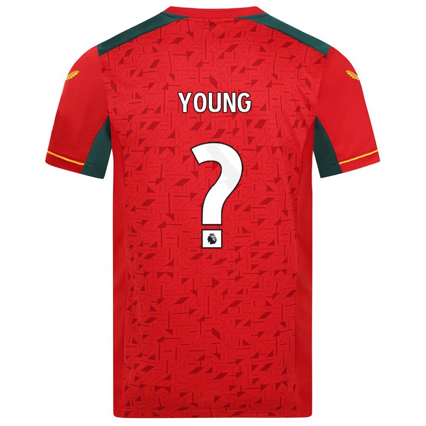 Kandiny Homme Maillot Joe Young #0 Rouge Tenues Extérieur 2023/24 T-Shirt