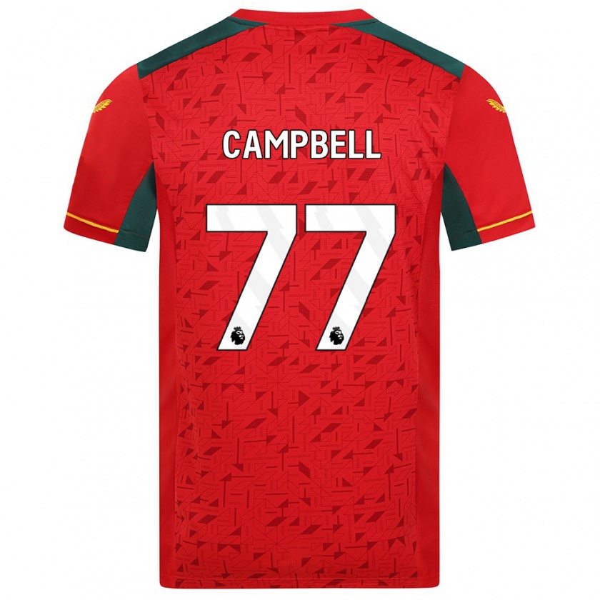 Kandiny Homme Maillot Chem Campbell #77 Rouge Tenues Extérieur 2023/24 T-Shirt