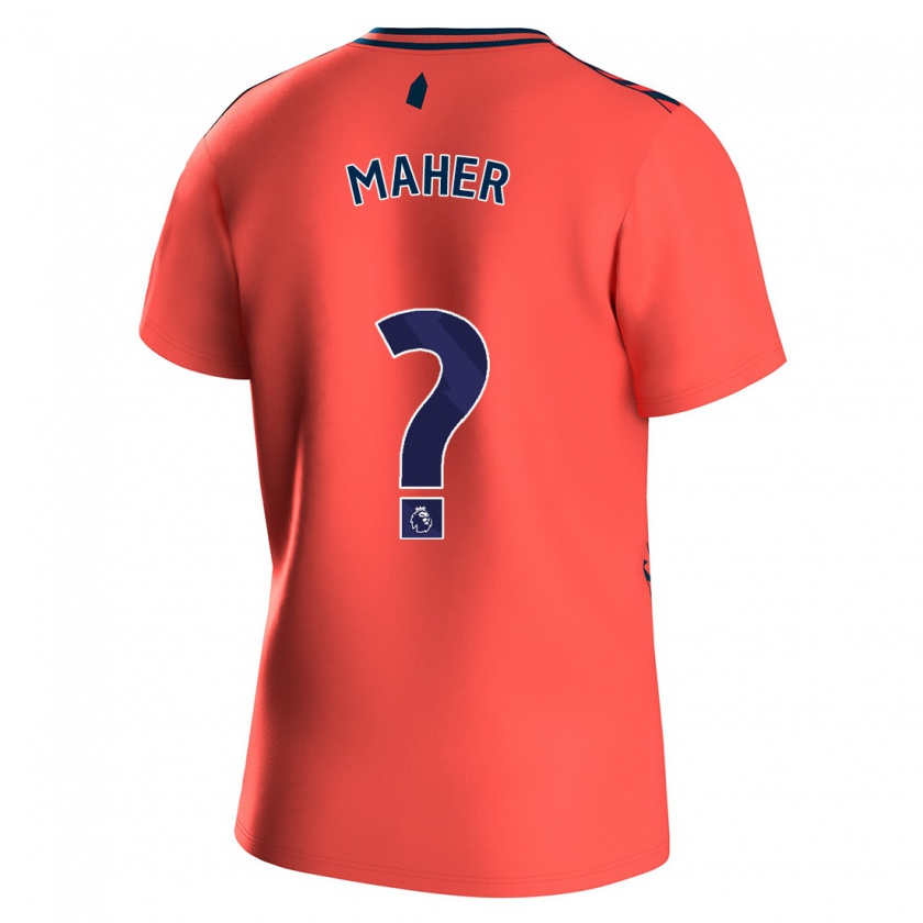 Kandiny Homme Maillot Daniel Maher #0 Corail Tenues Extérieur 2023/24 T-Shirt