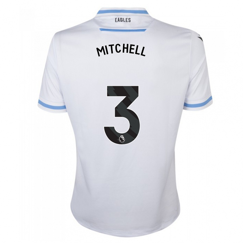 Kandiny Homme Maillot Tyrick Mitchell #3 Blanc Tenues Extérieur 2023/24 T-Shirt