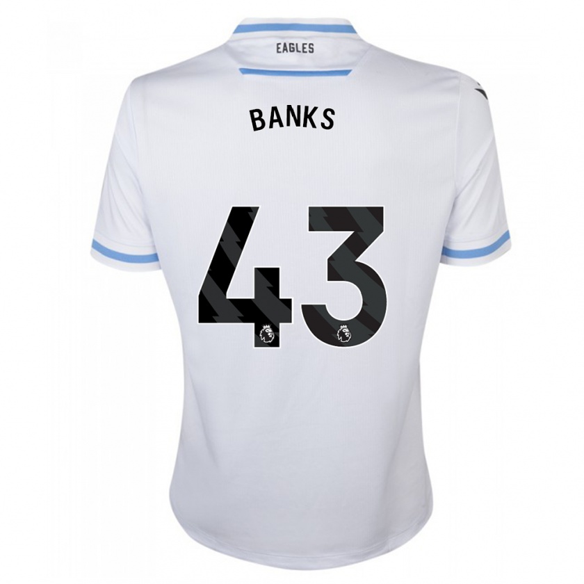 Kandiny Homme Maillot Scott Banks #43 Blanc Tenues Extérieur 2023/24 T-Shirt