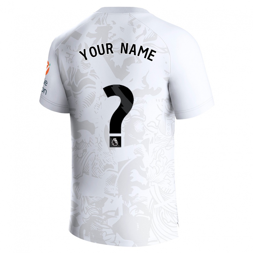 Kandiny Homme Maillot Votre Nom #0 Blanc Tenues Extérieur 2023/24 T-Shirt