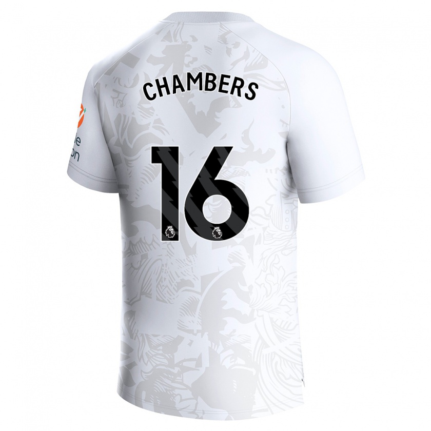 Kandiny Homme Maillot Calum Chambers #16 Blanc Tenues Extérieur 2023/24 T-Shirt