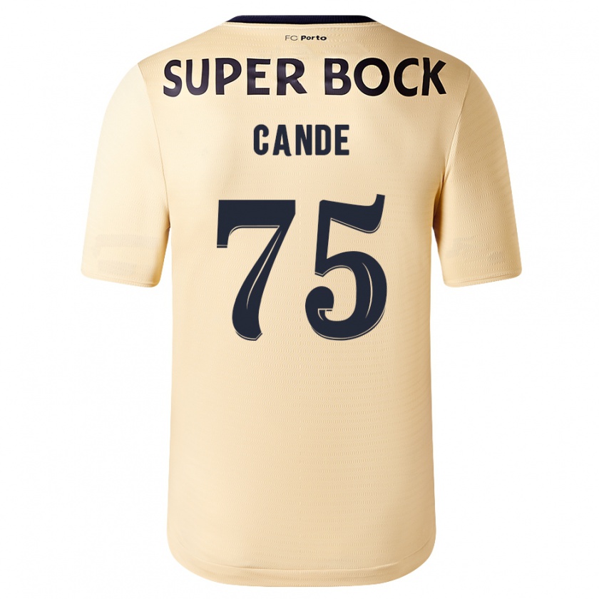 Kandiny Homme Maillot Anhá Cande #75 Beige-Doré Tenues Extérieur 2023/24 T-Shirt