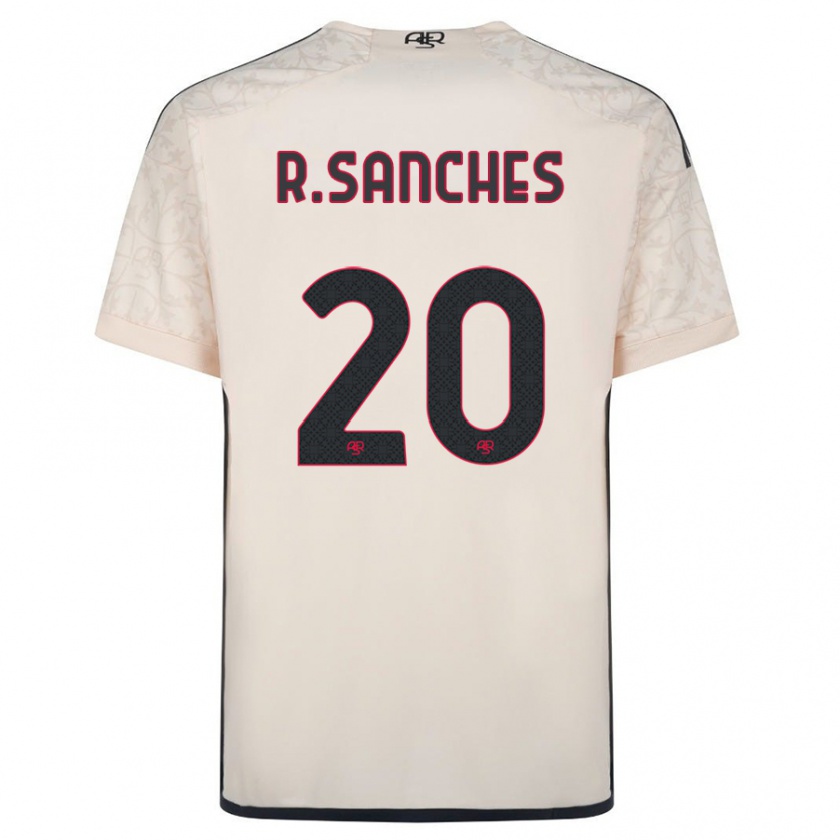 Kandiny Homme Maillot Renato Sanches #20 Blanc Cassé Tenues Extérieur 2023/24 T-Shirt