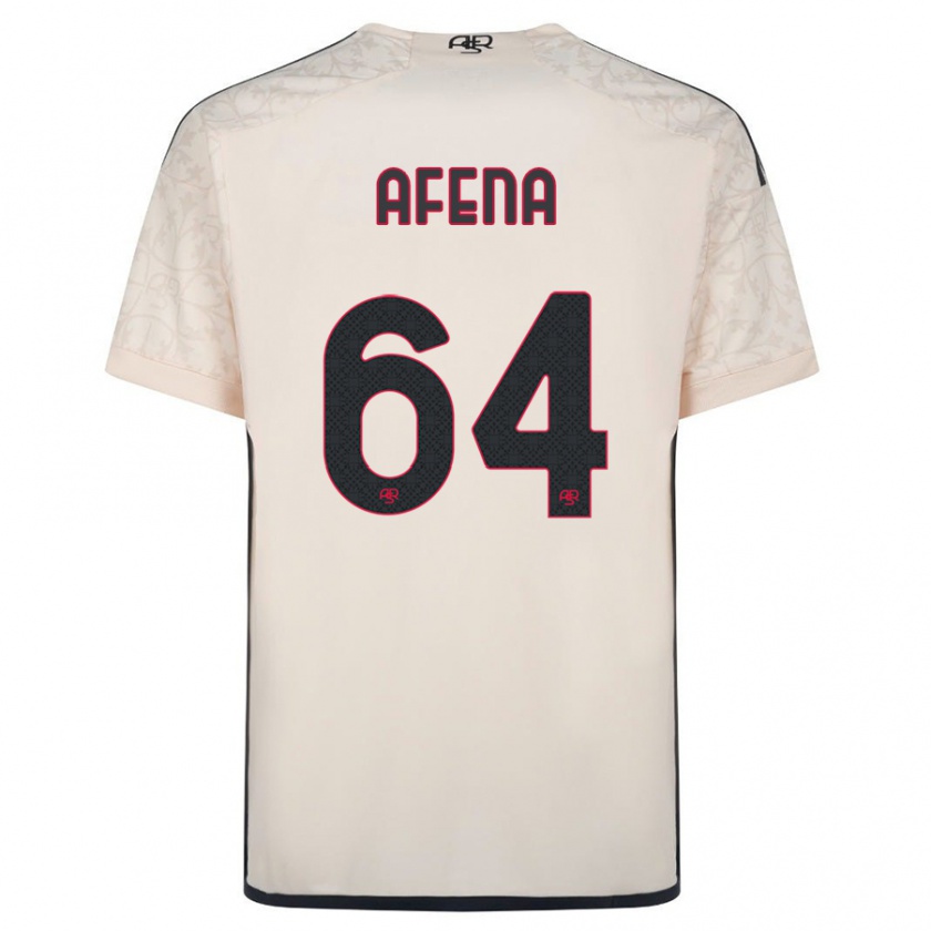 Kandiny Homme Maillot Felix Afena-Gyan #64 Blanc Cassé Tenues Extérieur 2023/24 T-Shirt