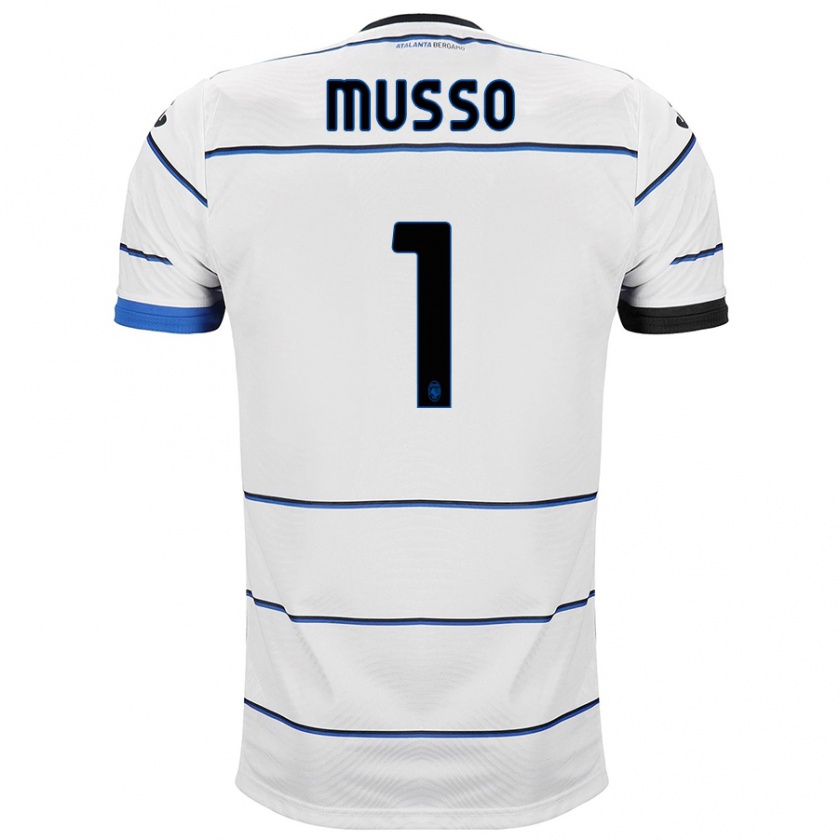 Kandiny Homme Maillot Juan Musso #1 Blanc Tenues Extérieur 2023/24 T-Shirt