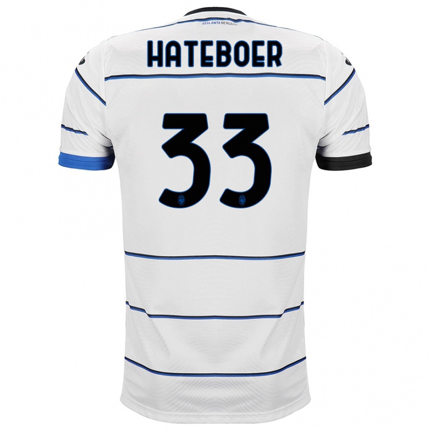 Kandiny Homme Maillot Hans Hateboer #33 Blanc Tenues Extérieur 2023/24 T-Shirt