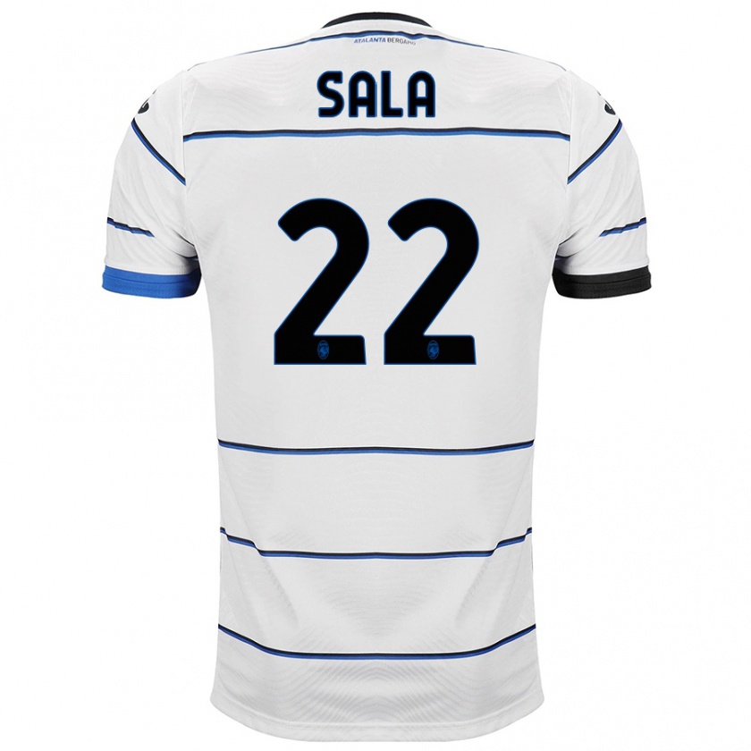 Kandiny Homme Maillot Lorenzo Sala #22 Blanc Tenues Extérieur 2023/24 T-Shirt