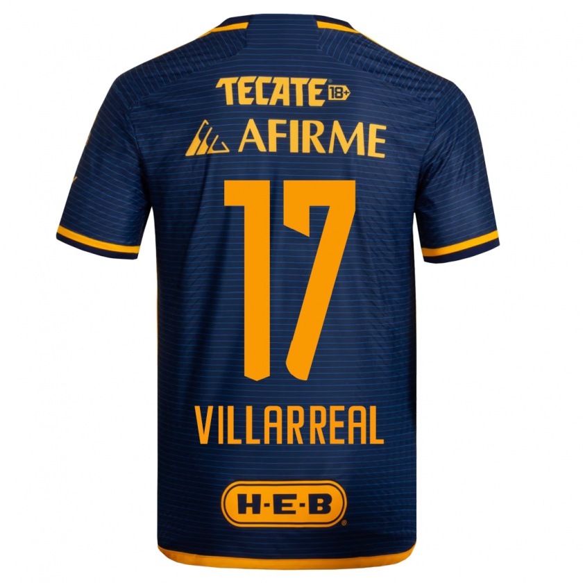 Kandiny Homme Maillot Natalia Villarreal #17 Bleu Foncé Tenues Extérieur 2023/24 T-Shirt