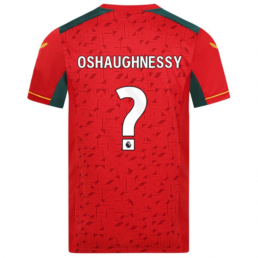 Kandiny Femme Maillot Joe Oshaughnessy #0 Rouge Tenues Extérieur 2023/24 T-Shirt