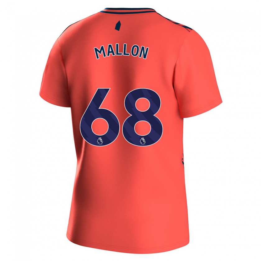 Kandiny Femme Maillot Mathew Mallon #68 Corail Tenues Extérieur 2023/24 T-Shirt