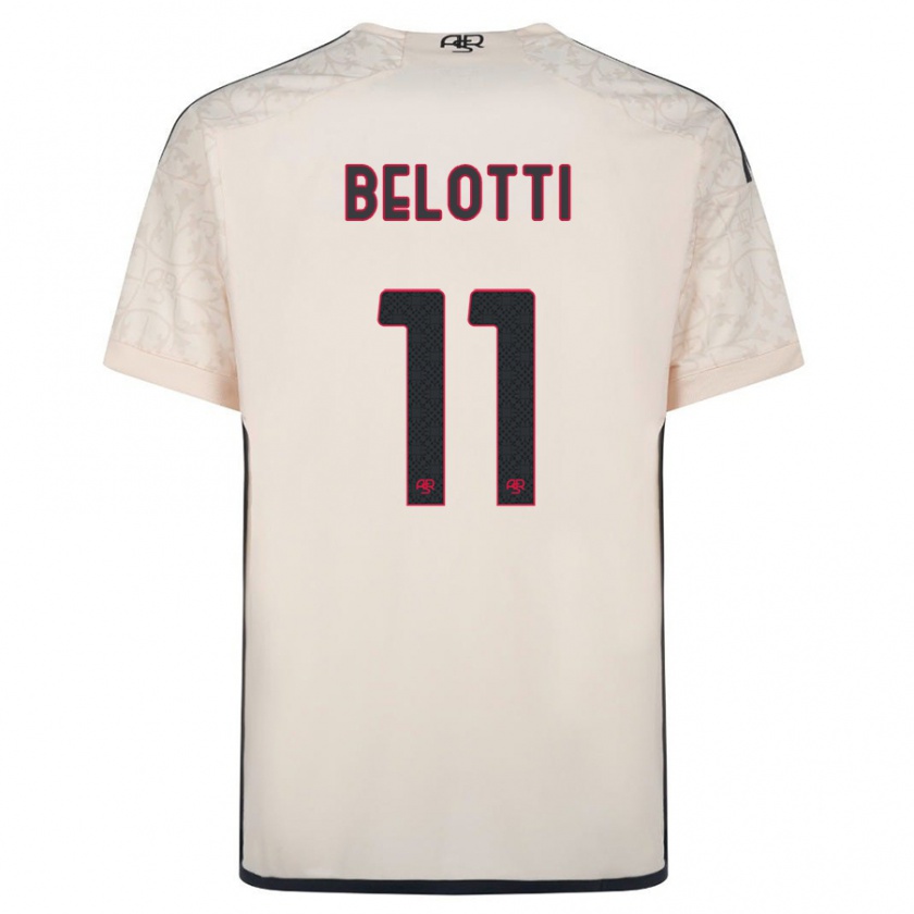 Kandiny Femme Maillot Andrea Belotti #11 Blanc Cassé Tenues Extérieur 2023/24 T-Shirt