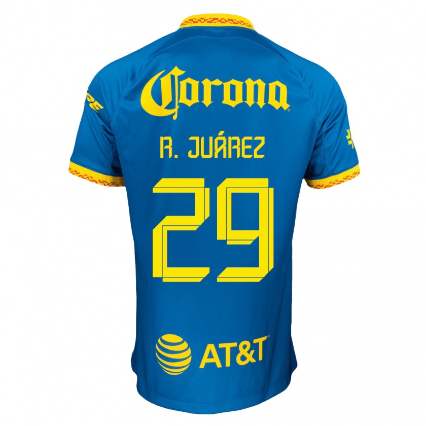Kandiny Femme Maillot Ramón Juárez #29 Bleu Tenues Extérieur 2023/24 T-Shirt