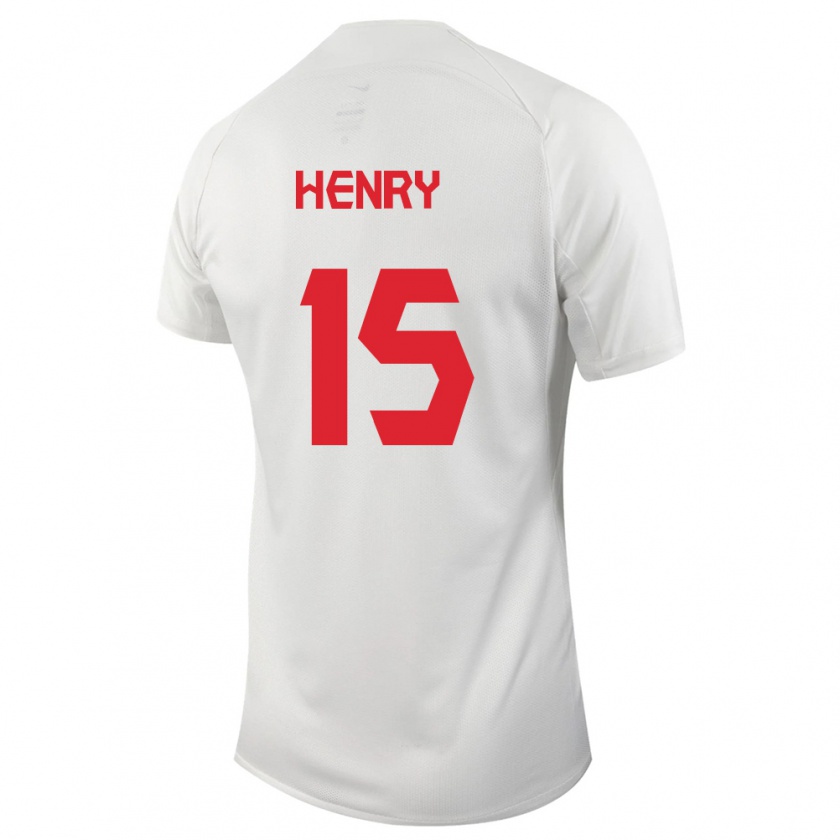 Kandiny Enfant Maillot Canada Doneil Henry #15 Blanc Tenues Extérieur 24-26 T-Shirt