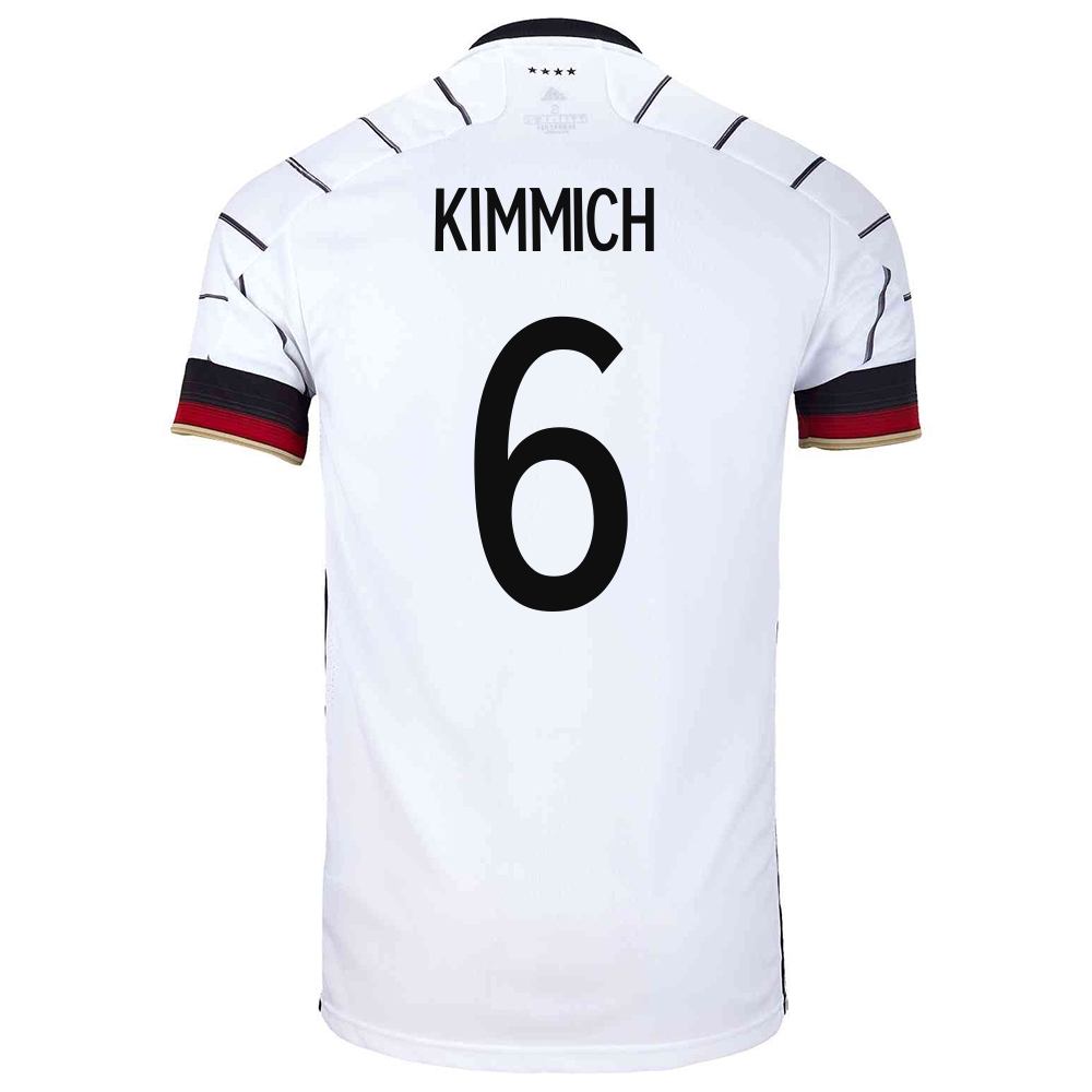 Enfant Équipe d'Allemagne de football Maillot Joshua Kimmich #6 Tenues Domicile Blanc 2021