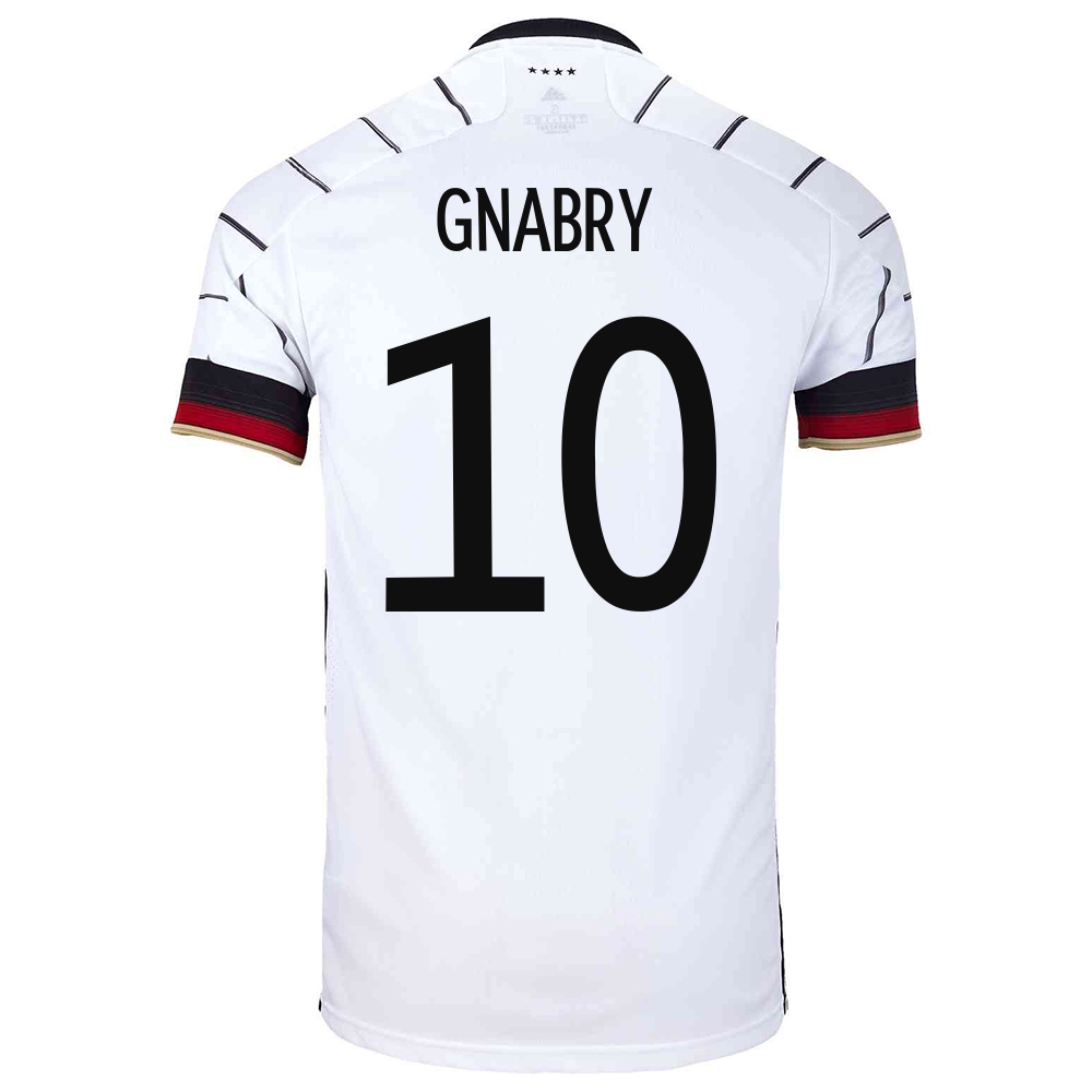 Femme Équipe D'allemagne De Football Maillot Serge Gnabry #10 Tenues Domicile Blanc 2021
