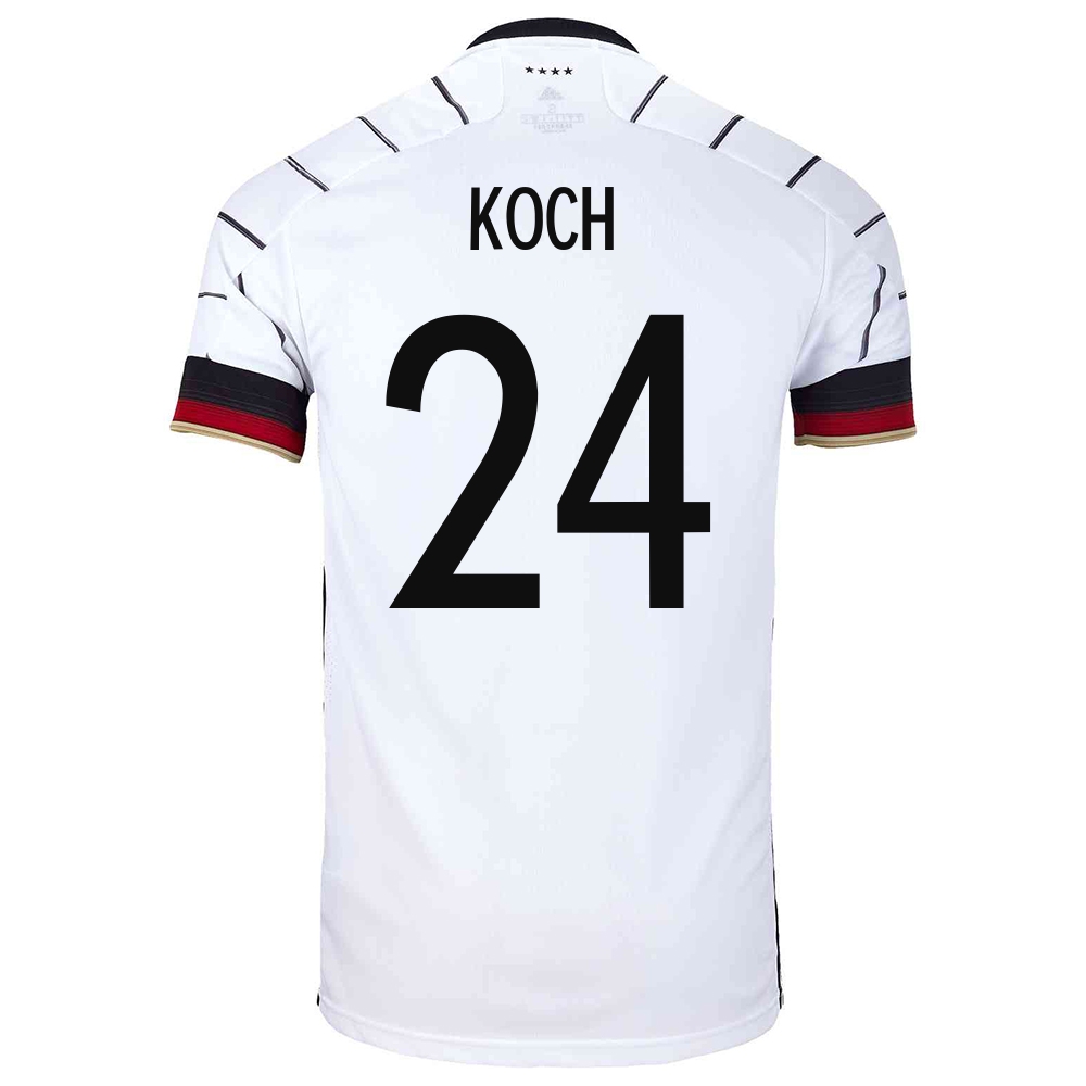 Femme Équipe D'allemagne De Football Maillot Robin Koch #24 Tenues Domicile Blanc 2021