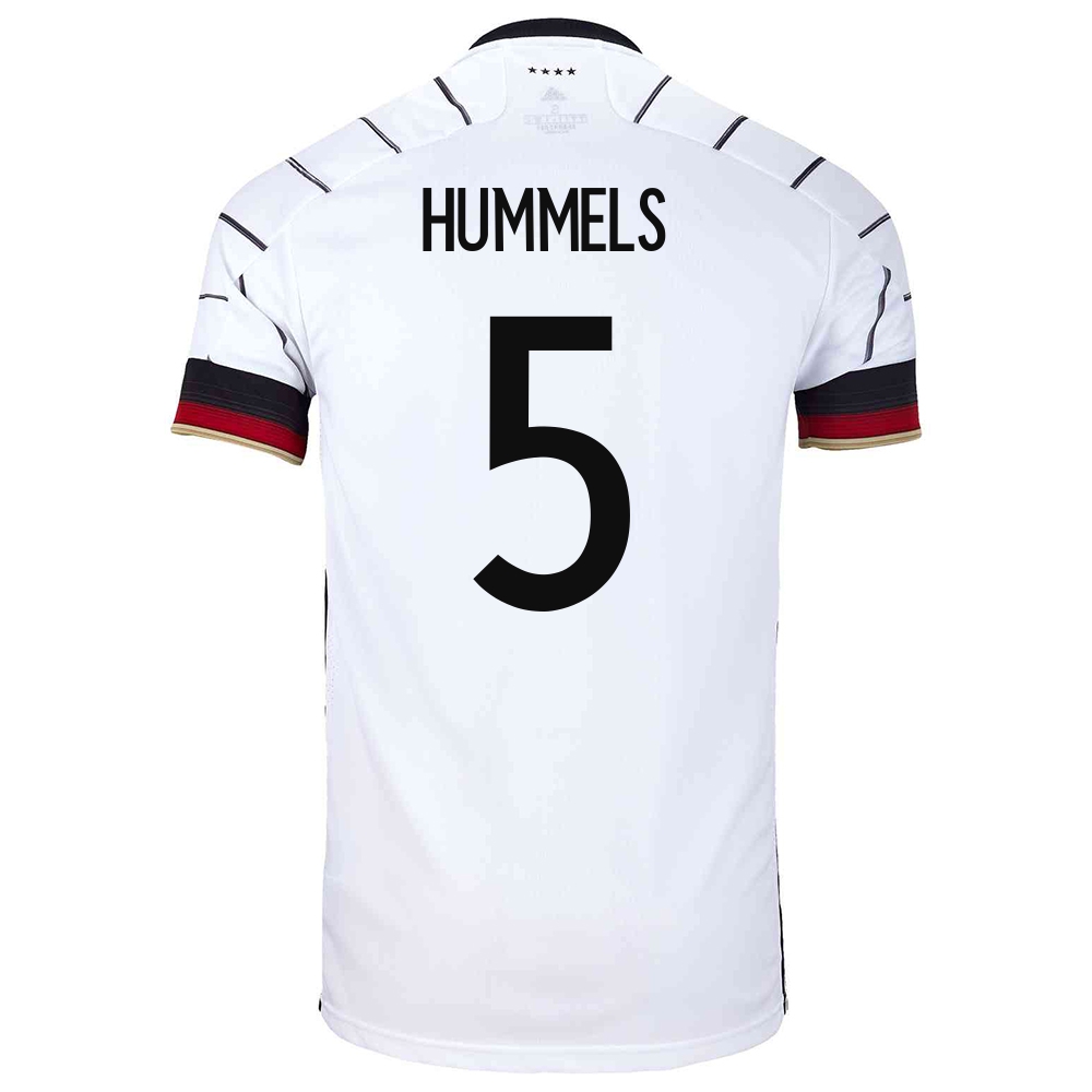 Homme Équipe D'allemagne De Football Maillot Mats Hummels #5 Tenues Domicile Blanc 2021