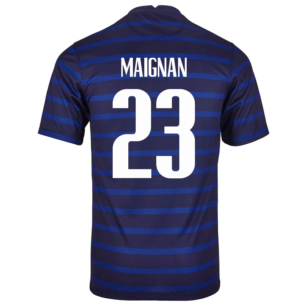 Homme Équipe De France De Football Maillot Mike Maignan #23 Tenues Domicile Bleu Foncé 2021