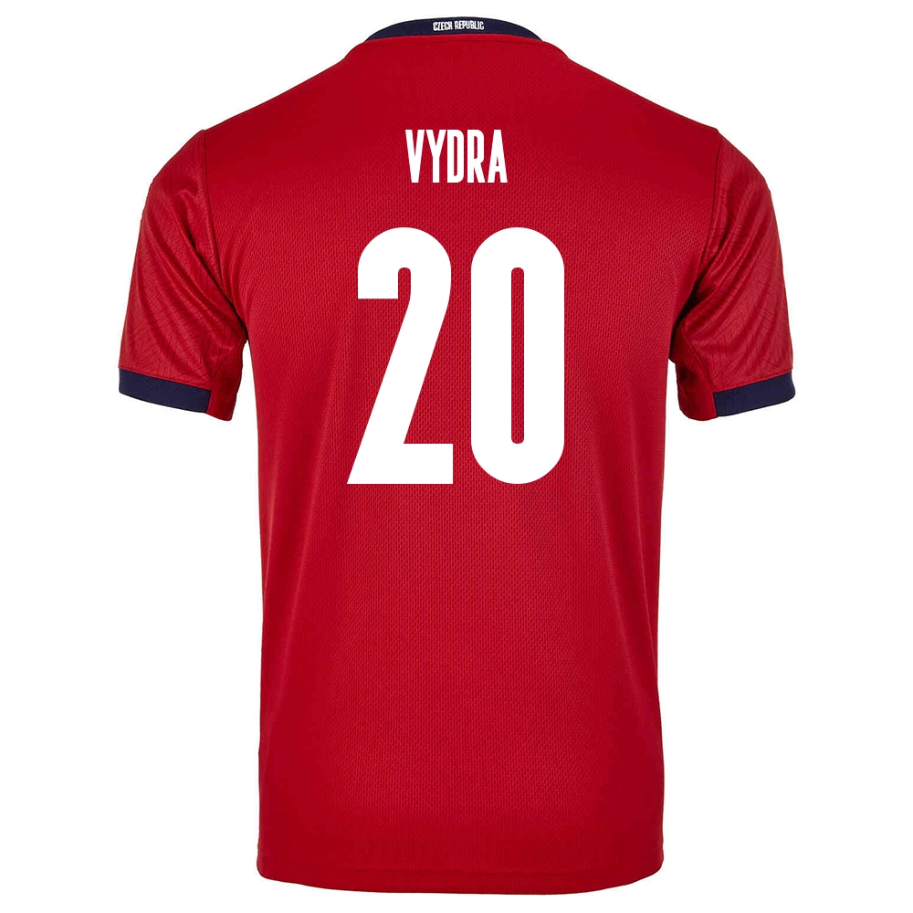 Homme Équipe De Tchéquie De Football Maillot Matej Vydra #20 Tenues Domicile Rouge 2021