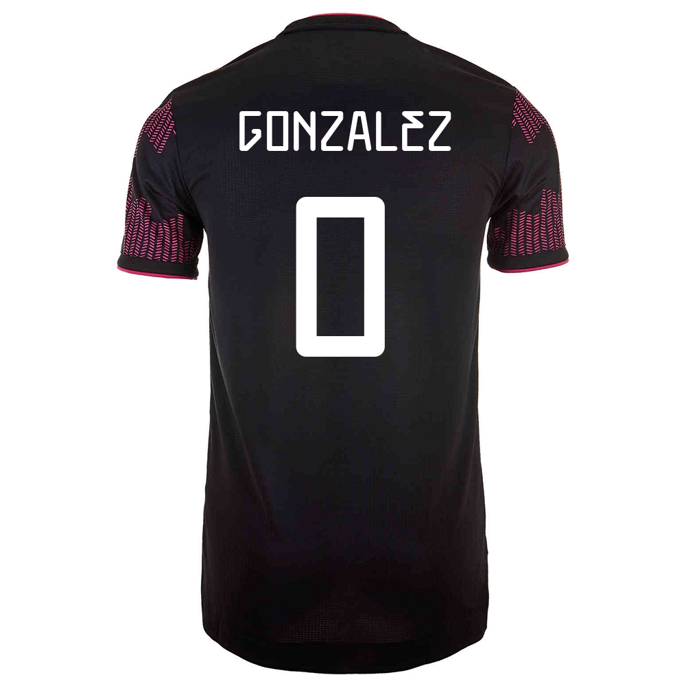 Femme Équipe du Mexique de football Maillot Hugo Gonzalez #0 Tenues Domicile Rose Rouge 2021