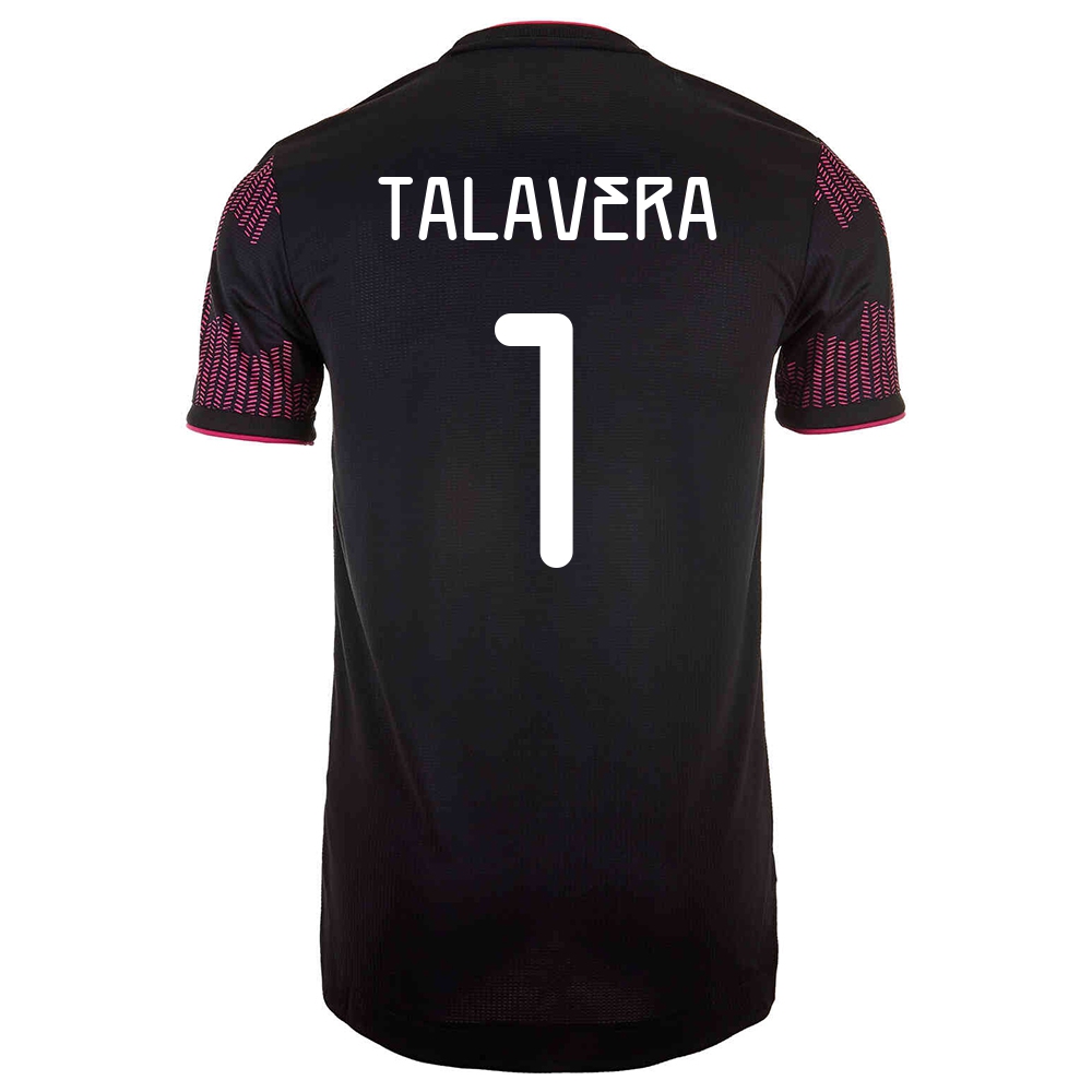 Enfant Équipe Du Mexique De Football Maillot Alfredo Talavera #1 Tenues Domicile Rose Rouge 2021