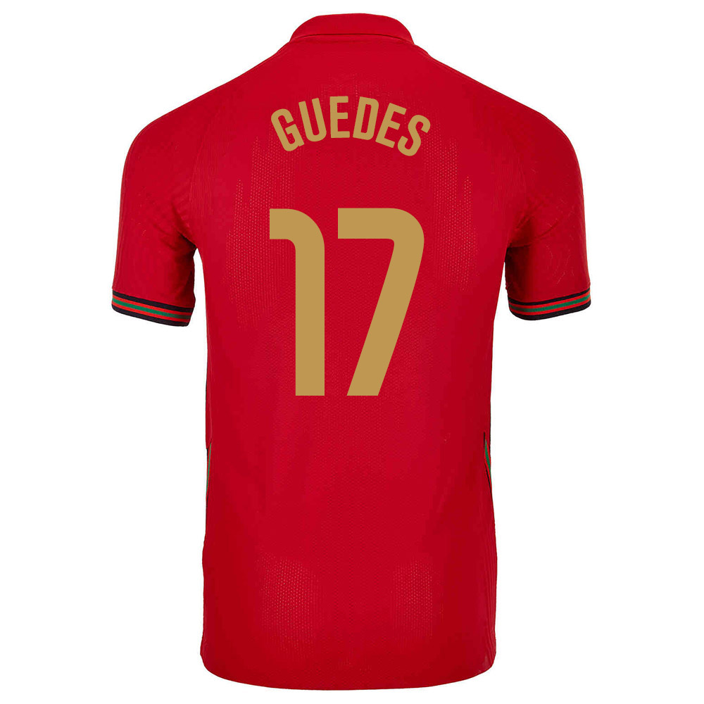 Enfant Équipe Du Portugal De Football Maillot Goncalo Guedes #17 Tenues Domicile Rouge 2021