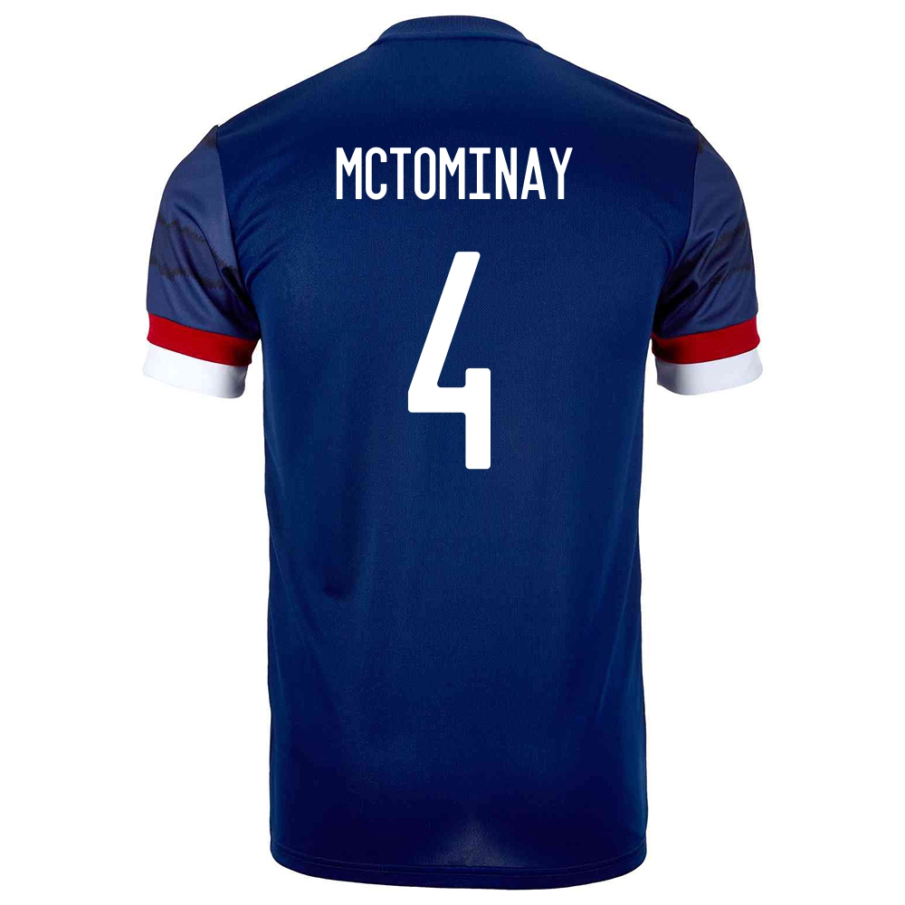 Femme Équipe D'Écosse De Football Maillot Scott Mctominay #4 Tenues Domicile Bleu Foncé 2021
