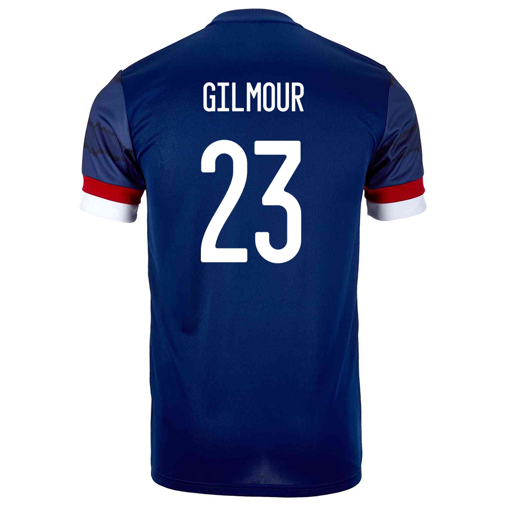 Homme Équipe D'Écosse De Football Maillot Billy Gilmour #23 Tenues Domicile Bleu Foncé 2021
