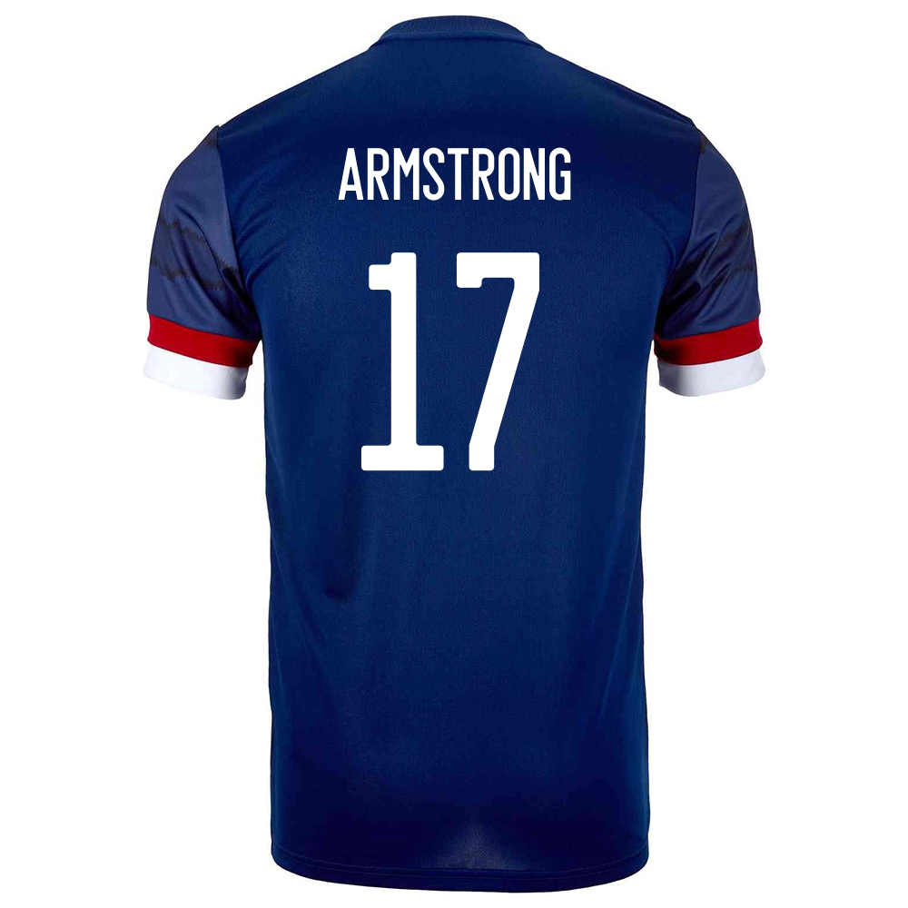 Enfant Équipe D'Écosse De Football Maillot Stuart Armstrong #17 Tenues Domicile Bleu Foncé 2021