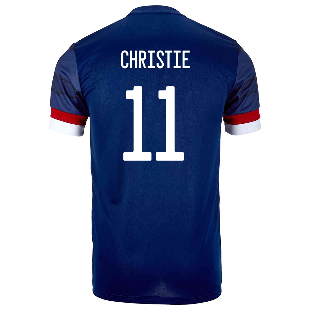 Homme Équipe D'Écosse De Football Maillot Ryan Christie #11 Tenues Domicile Bleu Foncé 2021