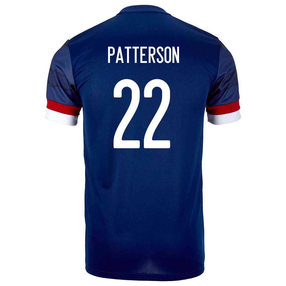 Homme Équipe D'Écosse De Football Maillot Nathan Patterson #22 Tenues Domicile Bleu Foncé 2021