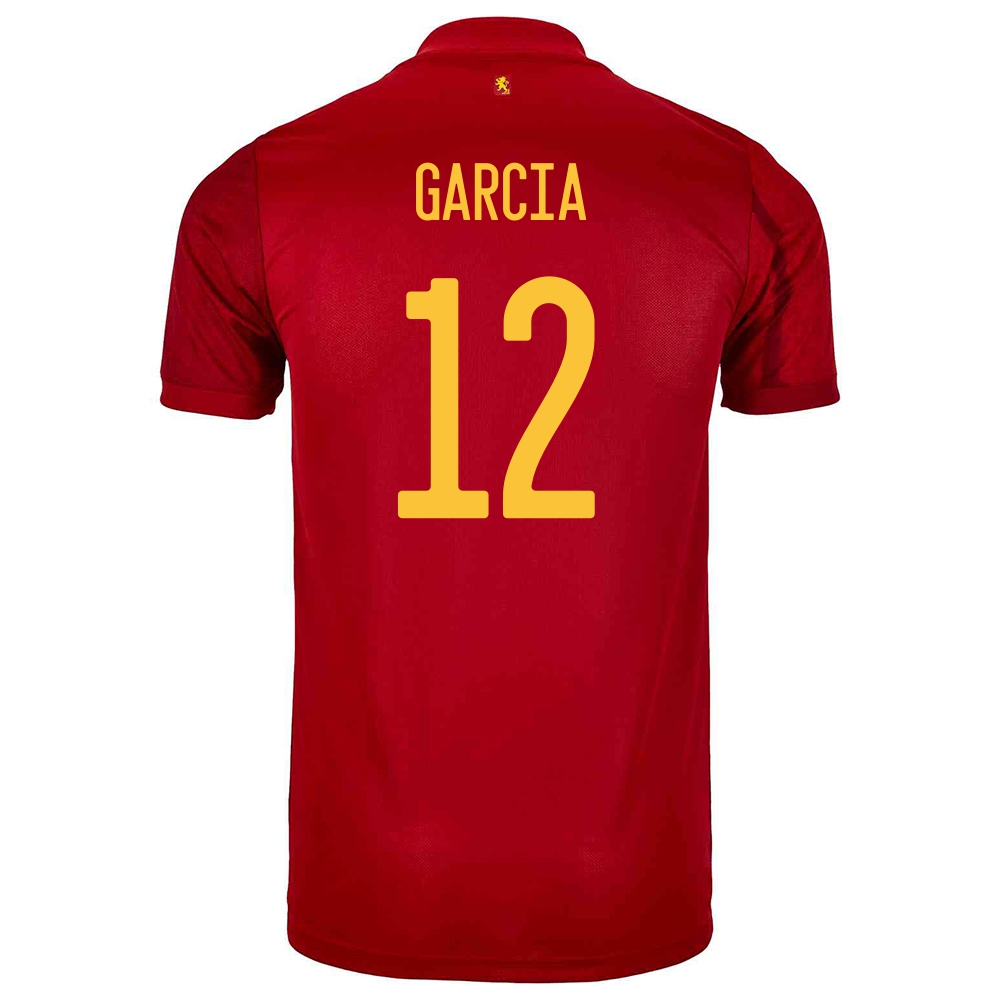 Femme Équipe d'Espagne de football Maillot Eric Garcia #12 Tenues Domicile Rouge 2021
