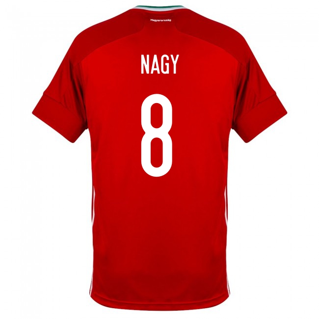 Femme Équipe de Hongrie de football Maillot Adam Nagy #8 Tenues Domicile Rouge 2021