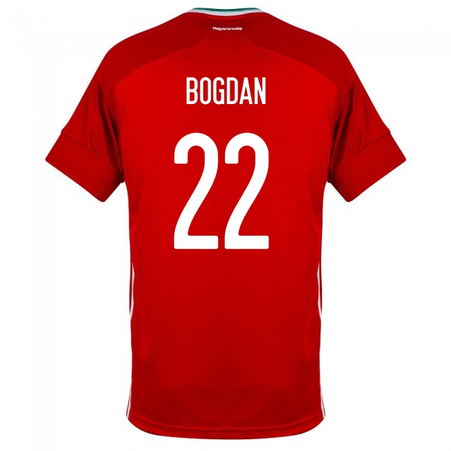 Femme Équipe de Hongrie de football Maillot Adam Bogdan #22 Tenues Domicile Rouge 2021