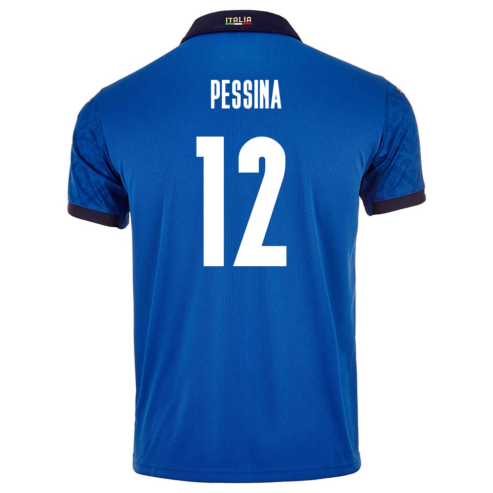 Femme Équipe d'Italie de football Maillot Matteo Pessina #12 Tenues Domicile Bleu 2021
