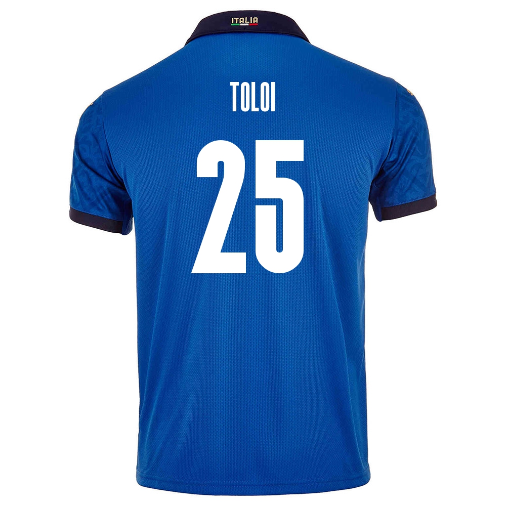 Femme Équipe d'Italie de football Maillot Rafael Toloi #25 Tenues Domicile Bleu 2021