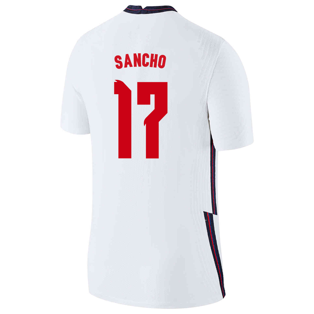 Femme Équipe d'Angleterre de football Maillot Jadon Sancho #17 Tenues Domicile Blanc 2021