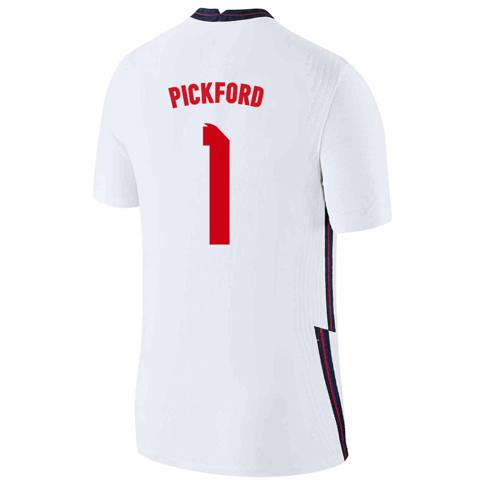 Femme Équipe d'Angleterre de football Maillot Jordan Pickford #1 Tenues Domicile Blanc 2021