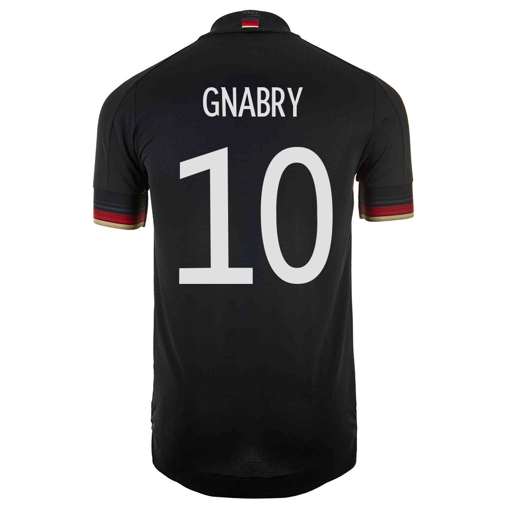 Femme Équipe d'Allemagne de football Maillot Serge Gnabry #10 Tenues Extérieur Noir 2021