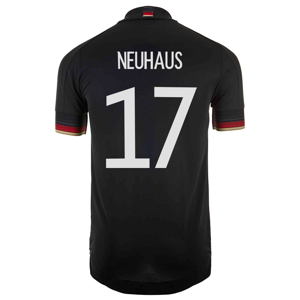 Femme Équipe d'Allemagne de football Maillot Florian Neuhaus #17 Tenues Extérieur Noir 2021
