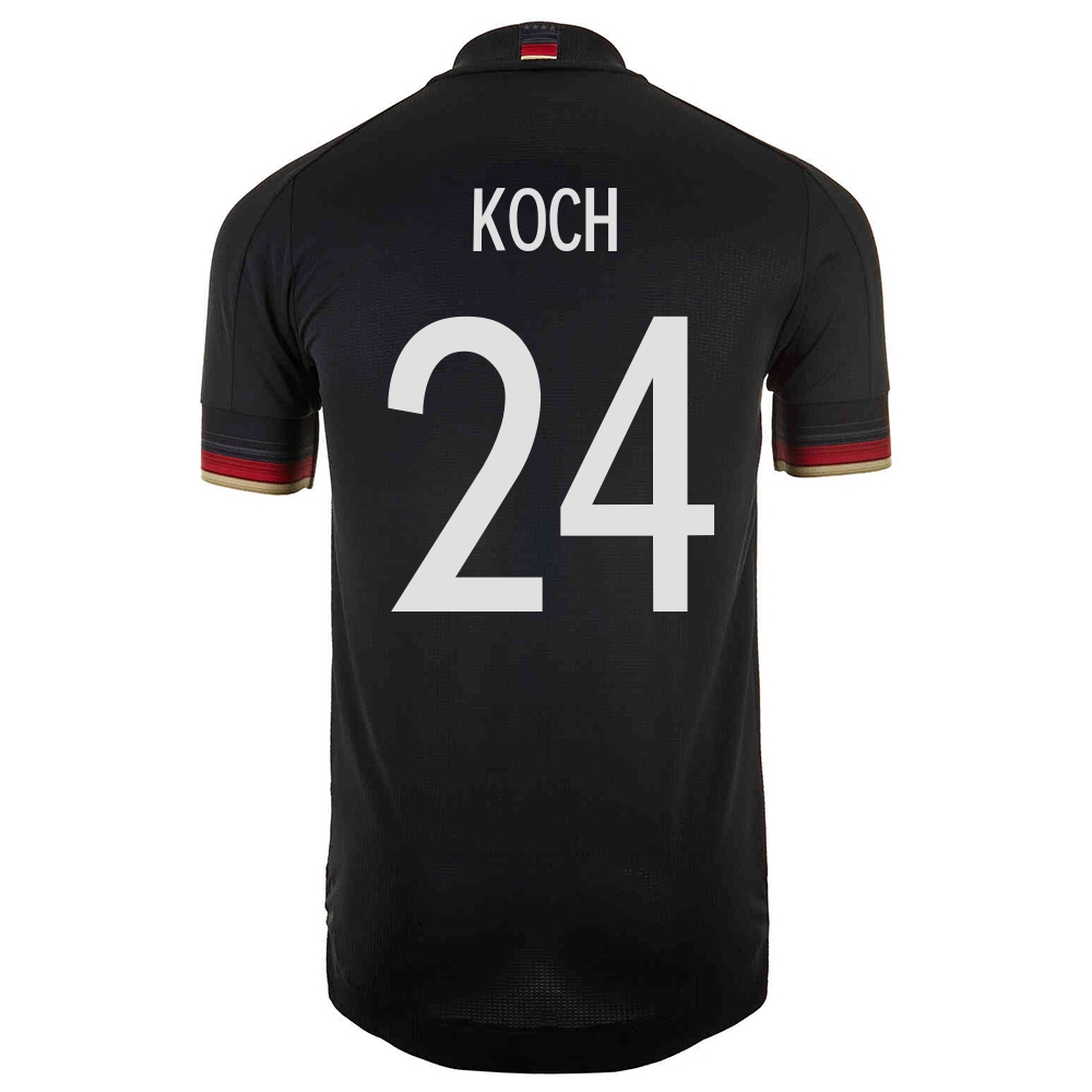Femme Équipe d'Allemagne de football Maillot Robin Koch #24 Tenues Extérieur Noir 2021