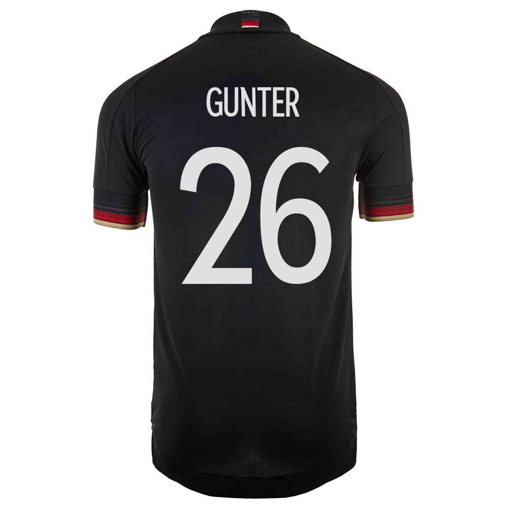 Femme Équipe d'Allemagne de football Maillot Christian Gunter #26 Tenues Extérieur Noir 2021