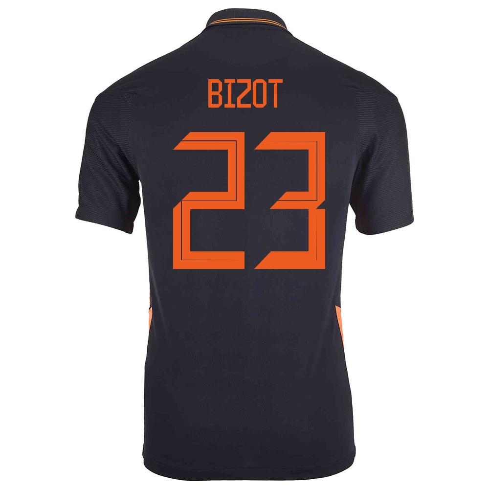 Femme Équipe des Pays-Bas de football Maillot Marco Bizot #23 Tenues Extérieur Noir 2021
