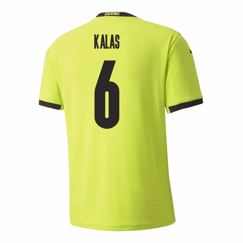 Femme Équipe de Tchéquie de football Maillot Tomas Kalas #6 Tenues Extérieur Vert Clair 2021