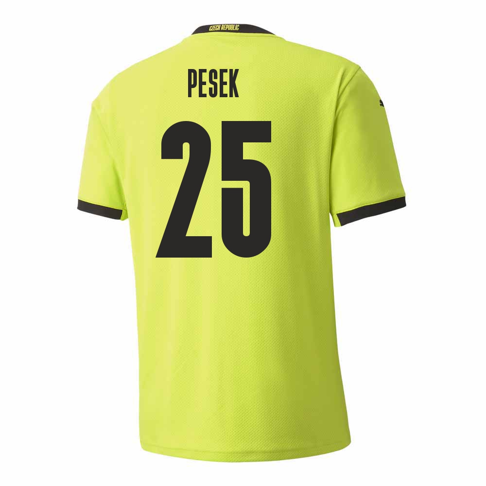 Femme Équipe de Tchéquie de football Maillot Jakub Pesek #25 Tenues Extérieur Vert Clair 2021