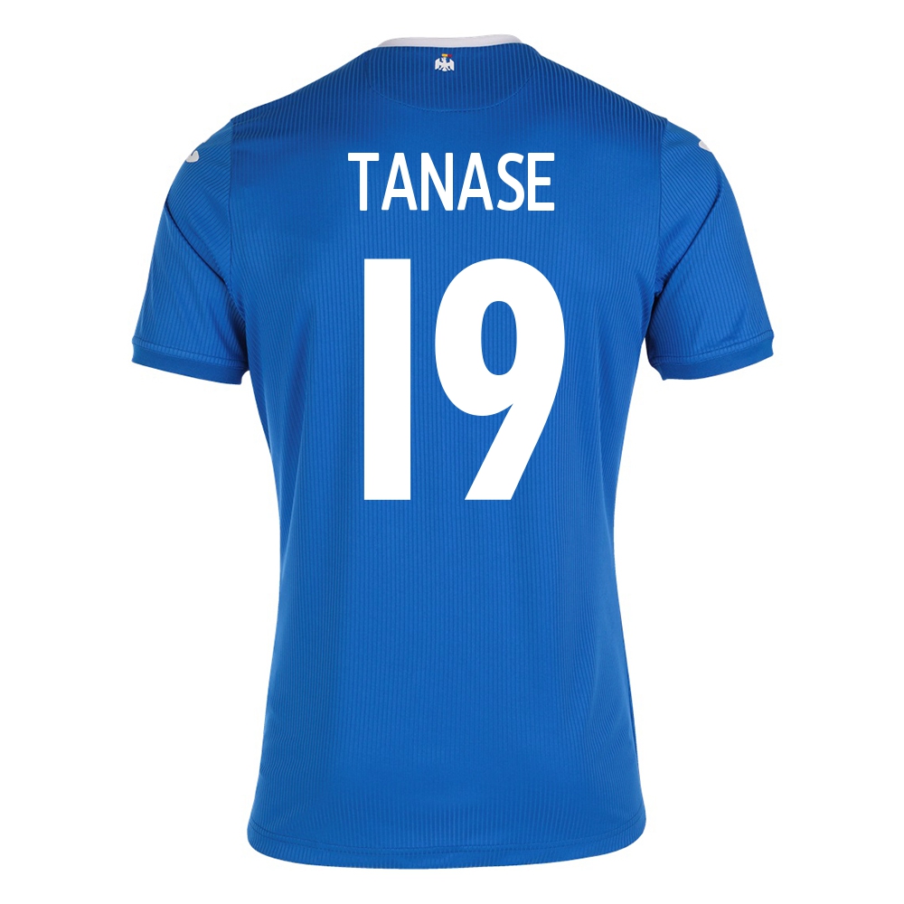 Femme Équipe de Roumanie de football Maillot Florin Tanase #19 Tenues Extérieur Bleu 2021